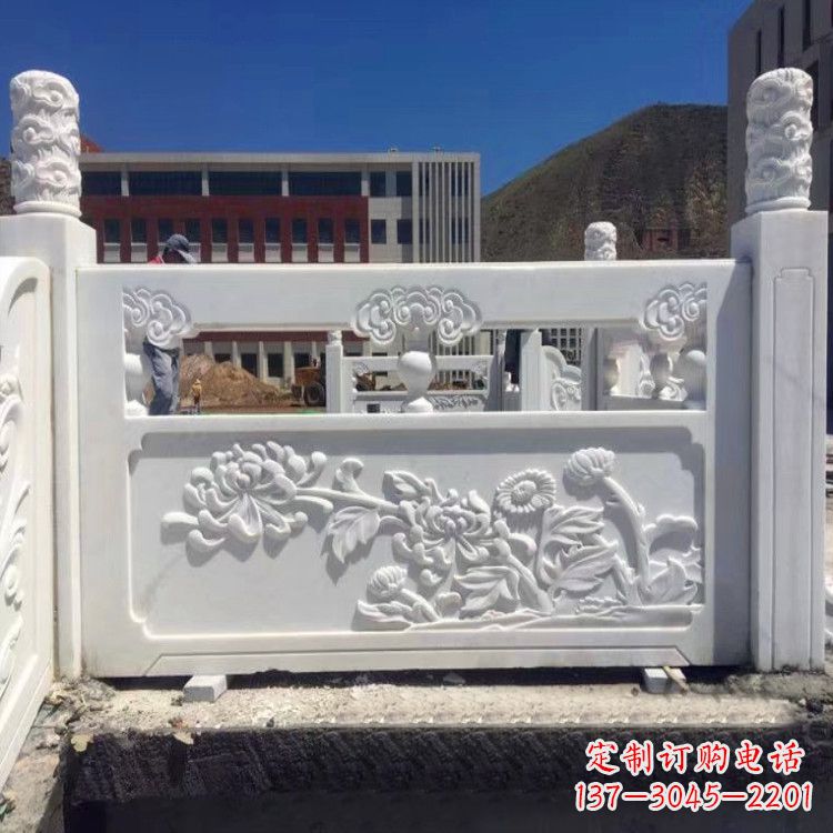 泰州菊花石雕栏板