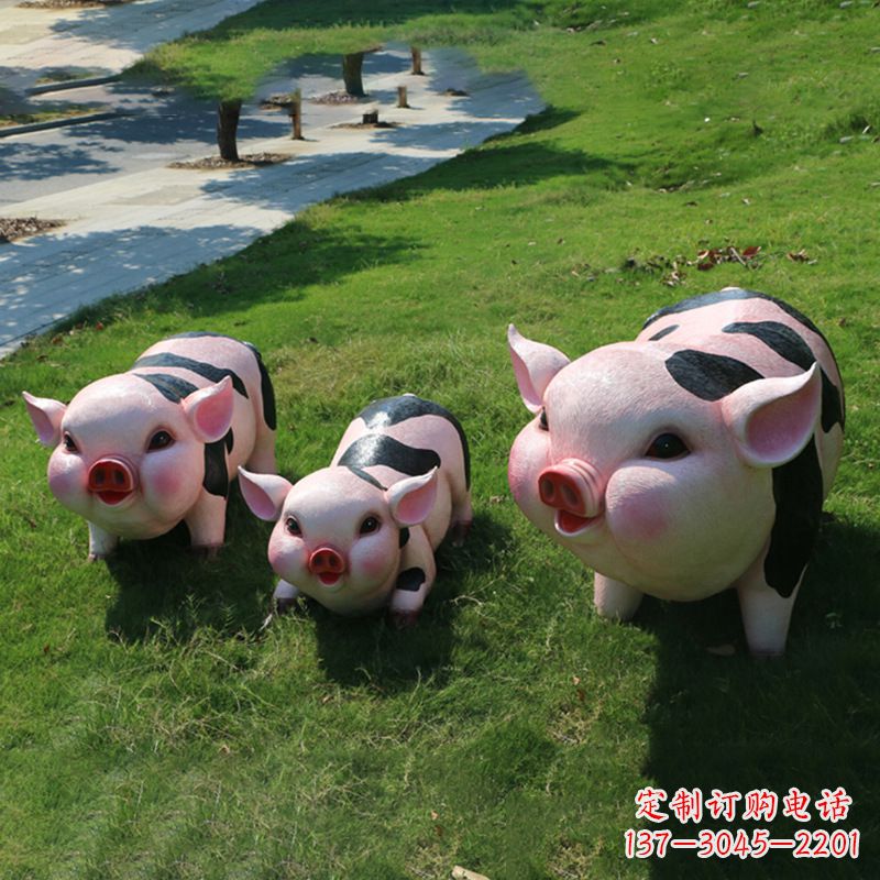 泰州全新卡通猪雕塑,为您的家居装饰带来活力