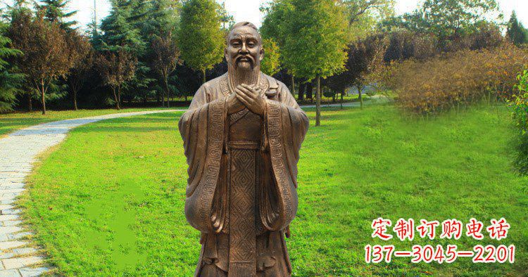 泰州传承中国历史文化,具有永恒魅力的孔子公园铜雕