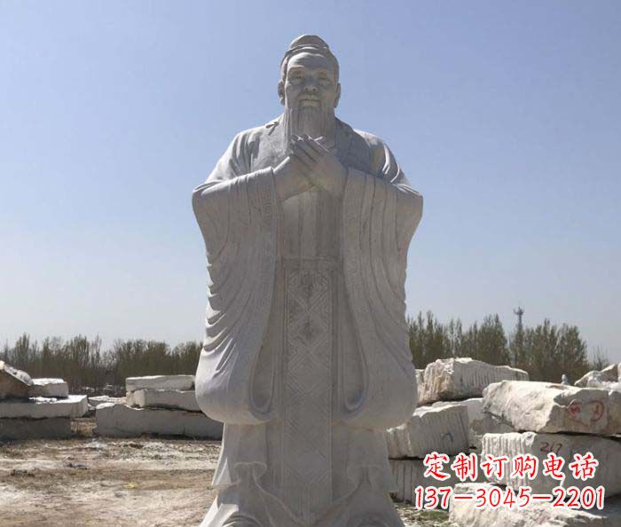 泰州孔子古代名人石雕 (3)