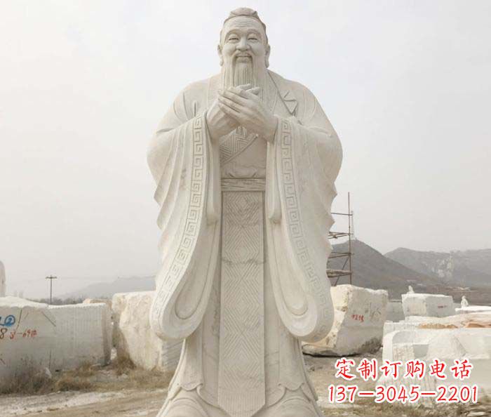 泰州以孔子崇高形象设计独一无二的雕塑