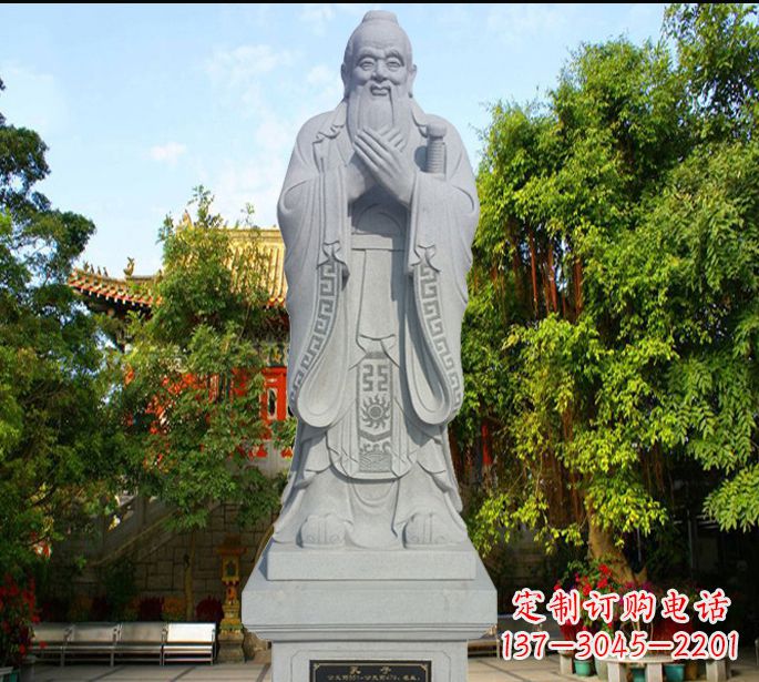 泰州孔子十哲石雕