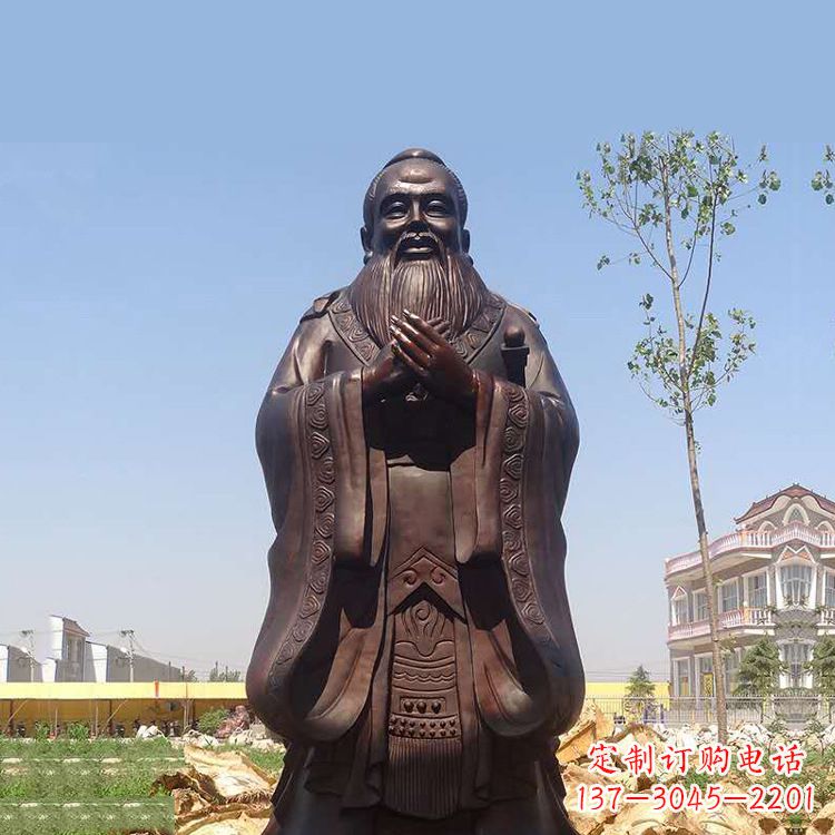 泰州孔子铜雕塑,传承中华文化的传奇精品