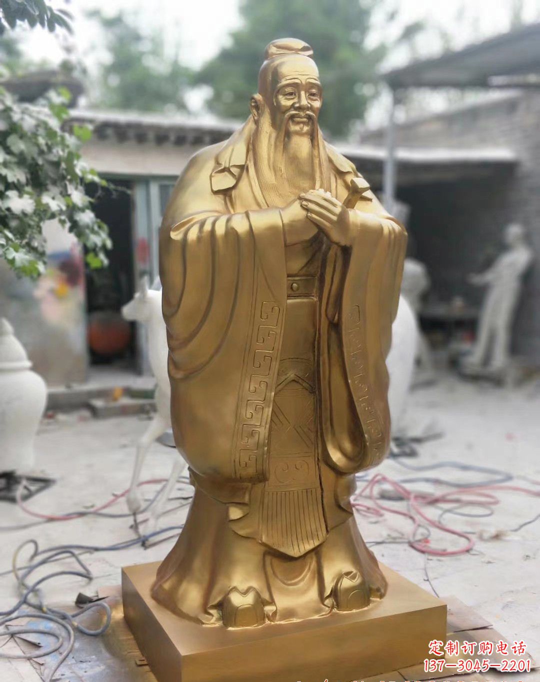 泰州孔子铜雕像 (2)