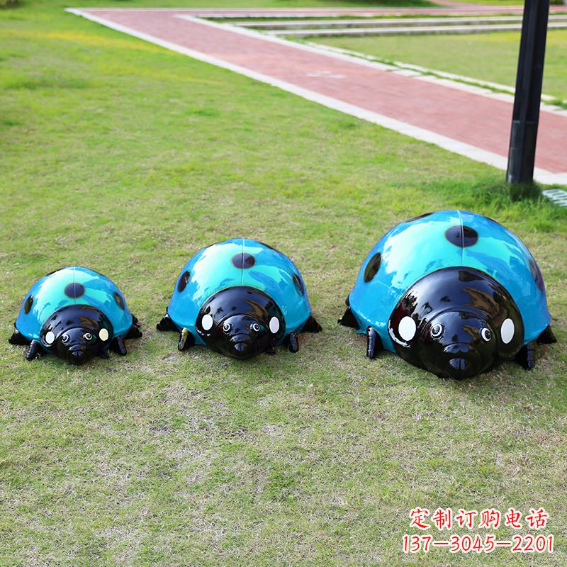 泰州中领雕塑青蓝瓢虫雕塑是一款独特而又精致的…