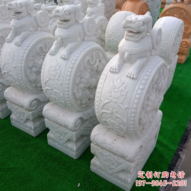 泰州老石雕门墩虎