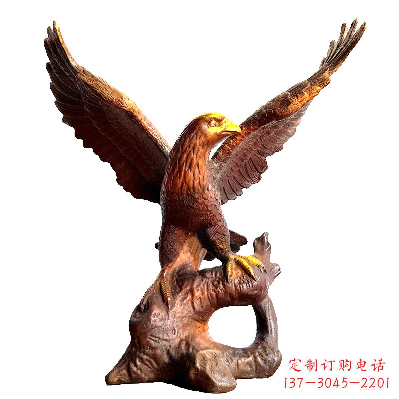 泰州中领雕塑推出的老鹰展翅铜雕绝对是一件可以…