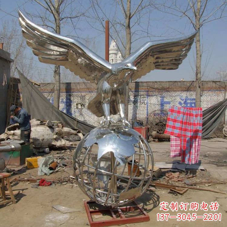泰州复古经典不锈钢地球雕塑