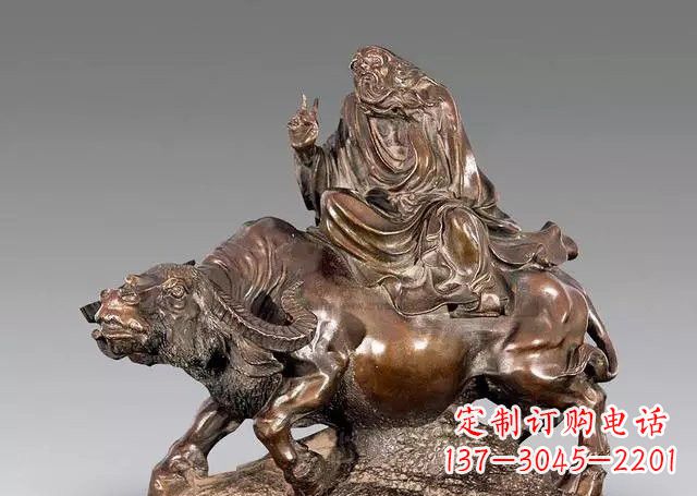 泰州专业的老子铜雕,品质来自中领雕塑