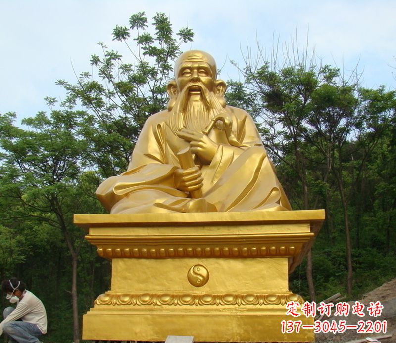 泰州拥有传统文化精髓的老子铜雕