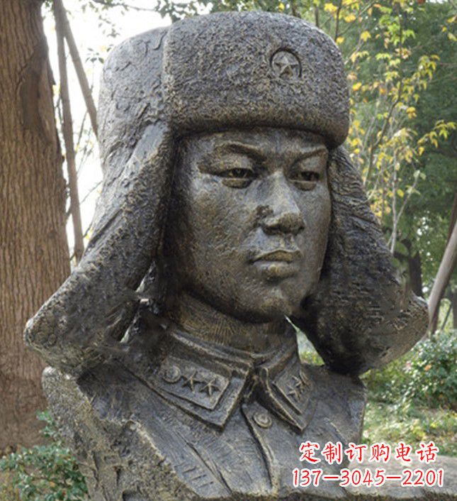 泰州雷锋头像铜雕塑