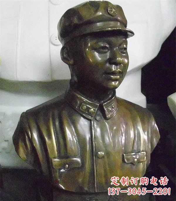 泰州雷锋胸像校园玻璃钢雕塑