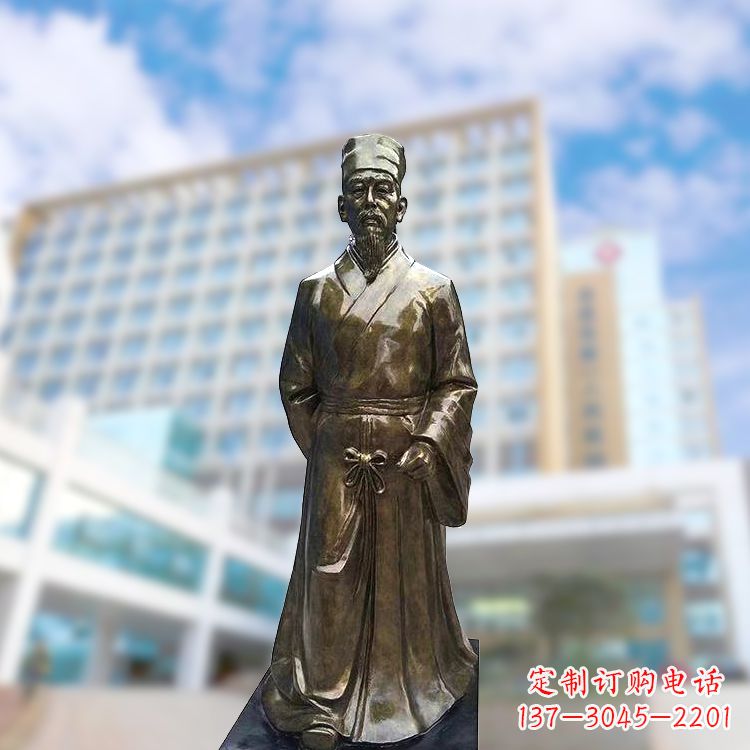 泰州李时珍仿铜雕塑-李时珍雕像
