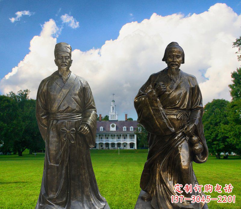 泰州传承古代名人——华佗雕塑