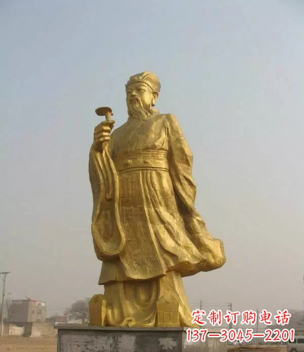 泰州精美绝伦的李时珍铜雕