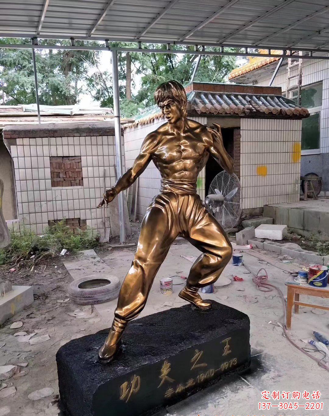 泰州传承经典,荣耀李小龙——中领雕塑李小龙人物铜雕