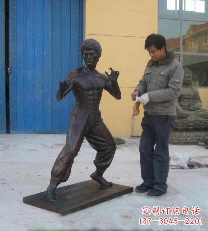 泰州李小龙铜雕222
