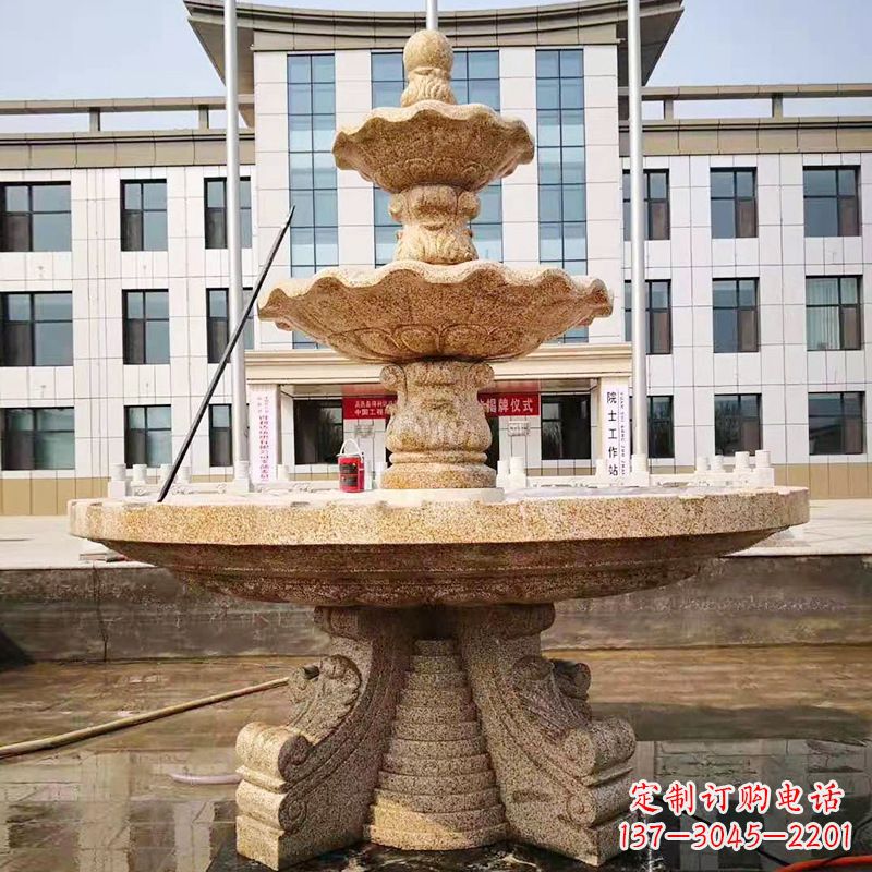 泰州中领雕塑的精美莲花石雕