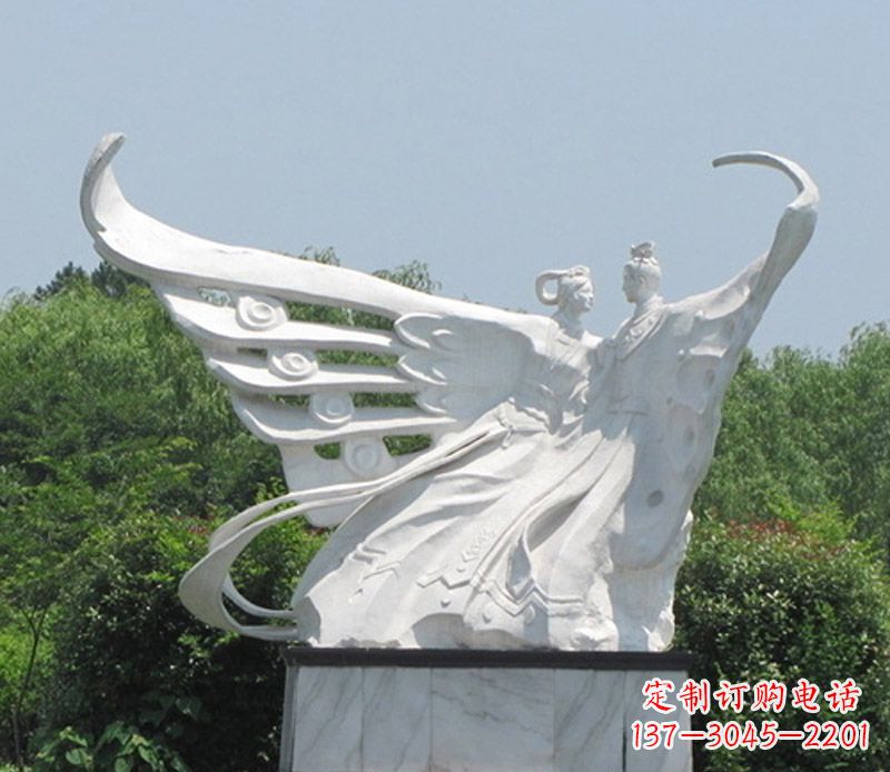 泰州中领雕塑定制经典梁山伯与祝英台雕塑