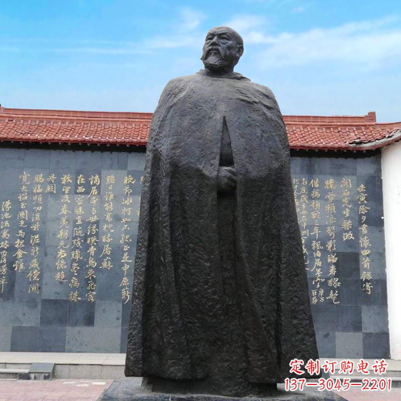 泰州精美手工雕刻林则徐铜雕像