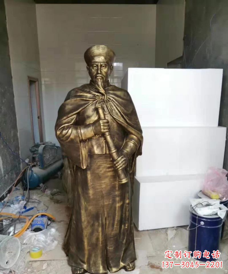 泰州荣耀中国历史人物——林则徐铜雕
