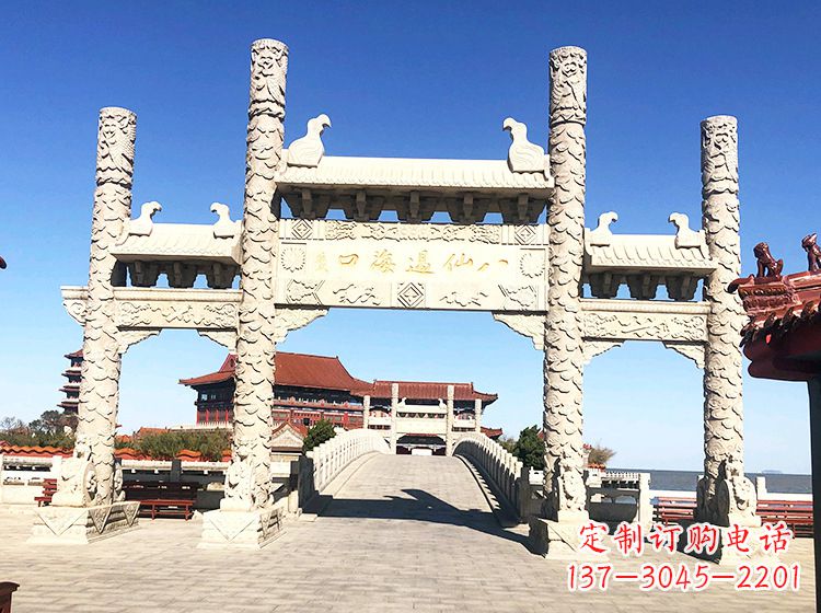 泰州临夏石雕牌坊—打造国风精美雕塑