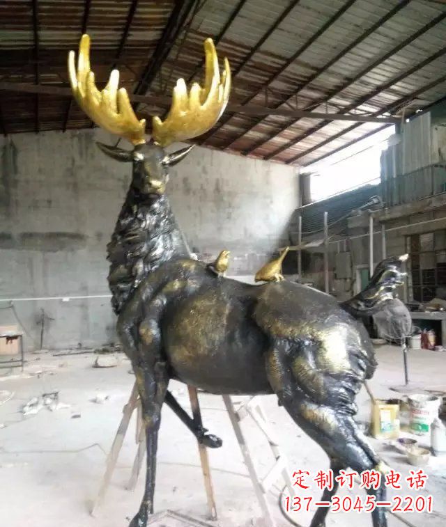泰州精美羚羊铜雕,打造您独一无二的家居装饰