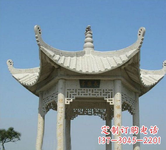 泰州领雕塑-凉亭石雕定制厂家