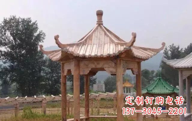 泰州营造古朴悠然的凉亭石雕
