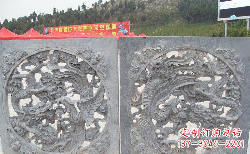 泰州龙凤呈祥公园景观石雕--精美绝伦的龙凤陪伴