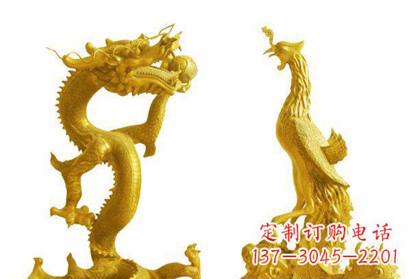 泰州龙凤呈祥神兽铜雕