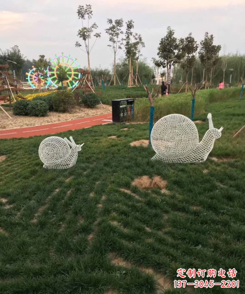 泰州镂空蜗牛不锈钢雕塑