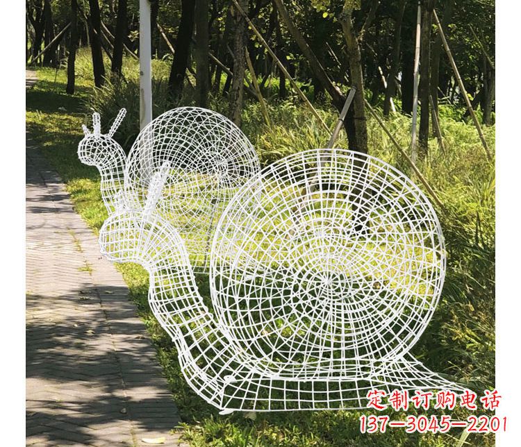 泰州镂空蜗牛不锈钢雕塑12