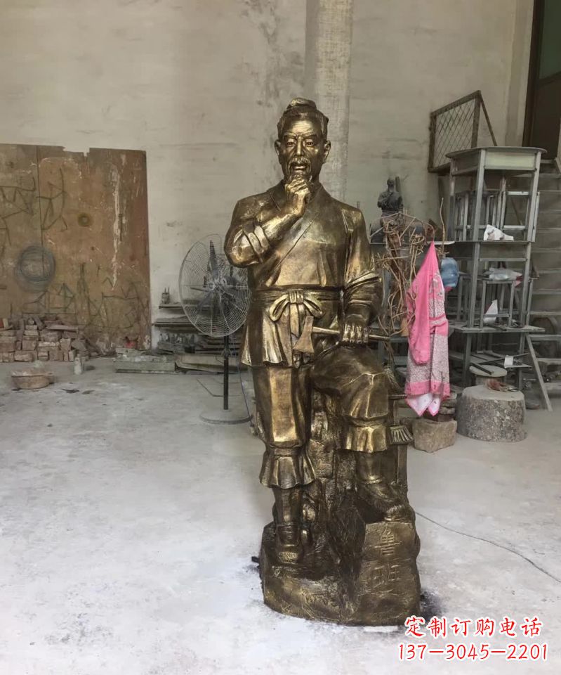 泰州精美鲁班古代人物雕塑