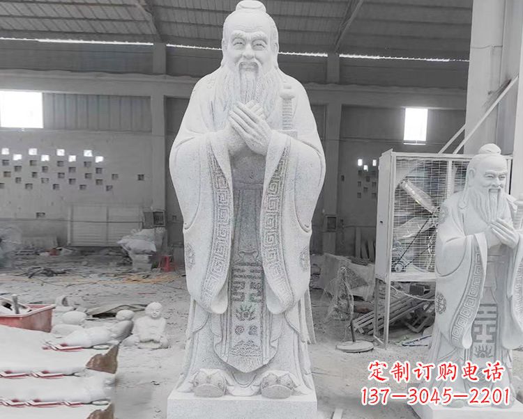 泰州精美的孔子雕像,精雕细琢,彰显文明之美