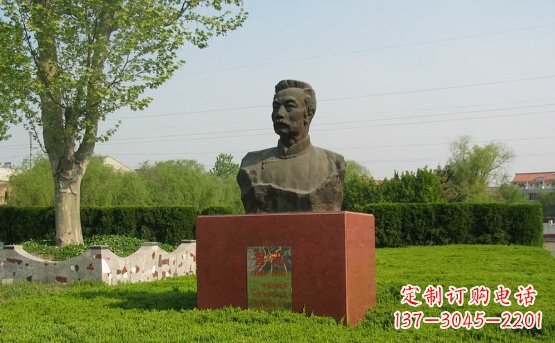 泰州鲁迅胸像近代名人铜雕,荟萃中国精神精髓