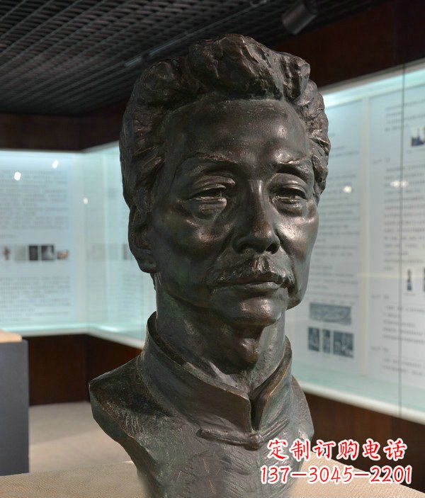 泰州鲁迅名人铜雕雕塑—传承文化,永久纪念