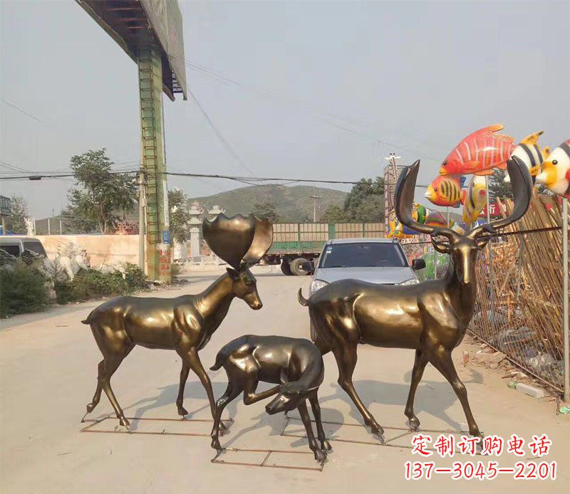 泰州优雅古典风格的动物铜雕