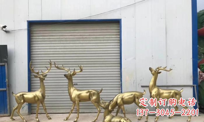 泰州鹿群铜雕 (3)