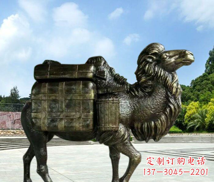 泰州骆驼动物铜雕 (3)
