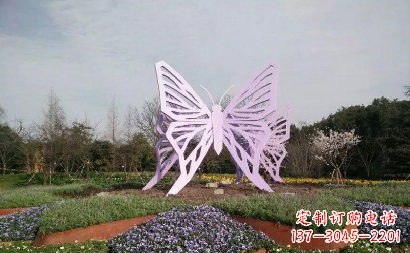泰州旅游区不锈钢蝴蝶景观雕塑