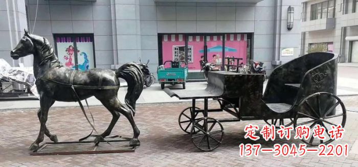 泰州高质量马车景观铜雕