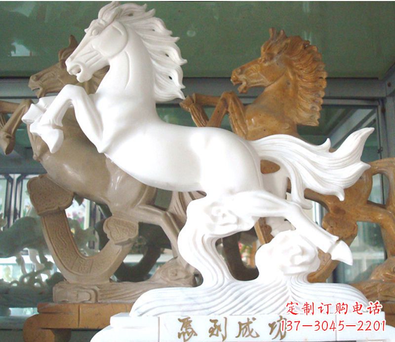 泰州精美马到成功景观石雕