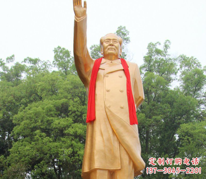 泰州毛主席挥手伟人铜雕