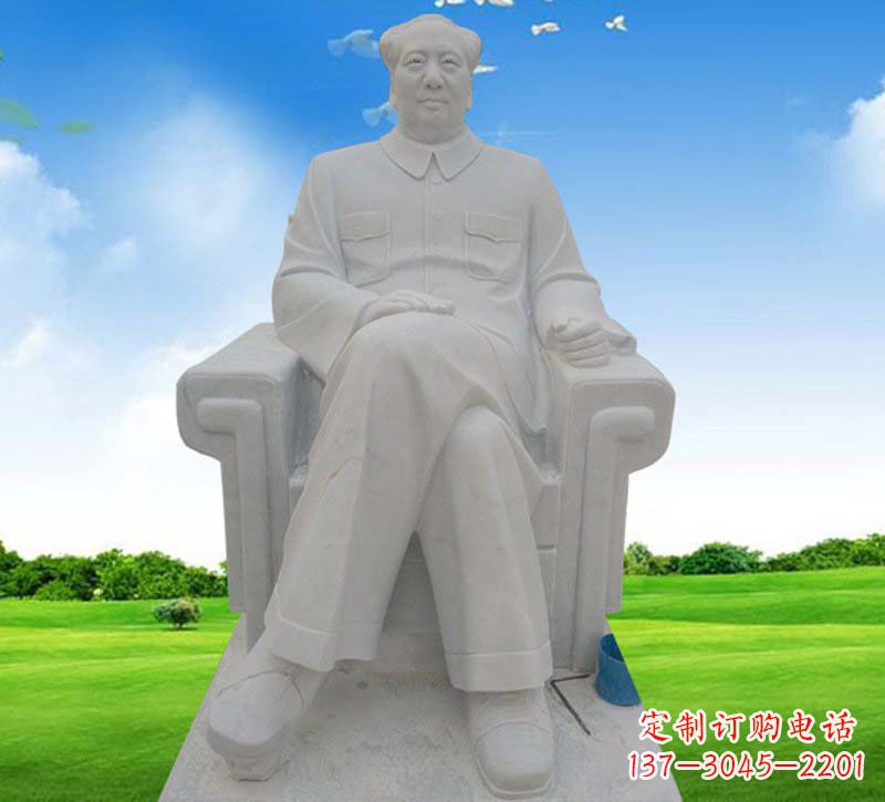 泰州毛主席坐式伟人石雕