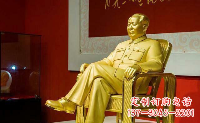 泰州雕刻毛主席偉人銅像,傳遞壹代領袖偉大革命精神