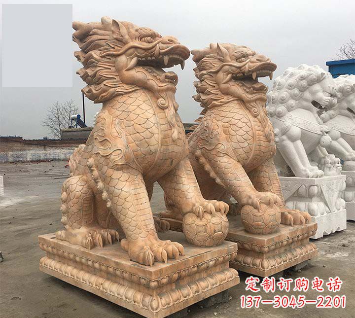 泰州麒麟石雕,雕刻精美,让您眼前一亮