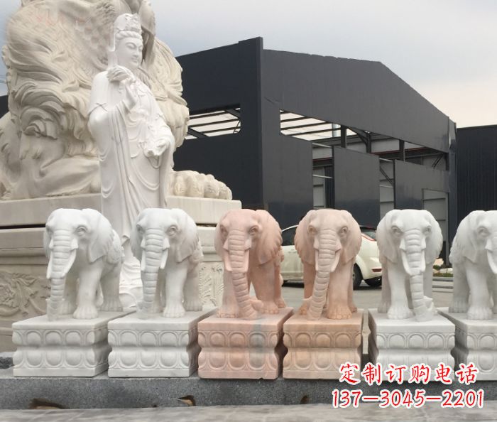 泰州门口大象石雕 (2)