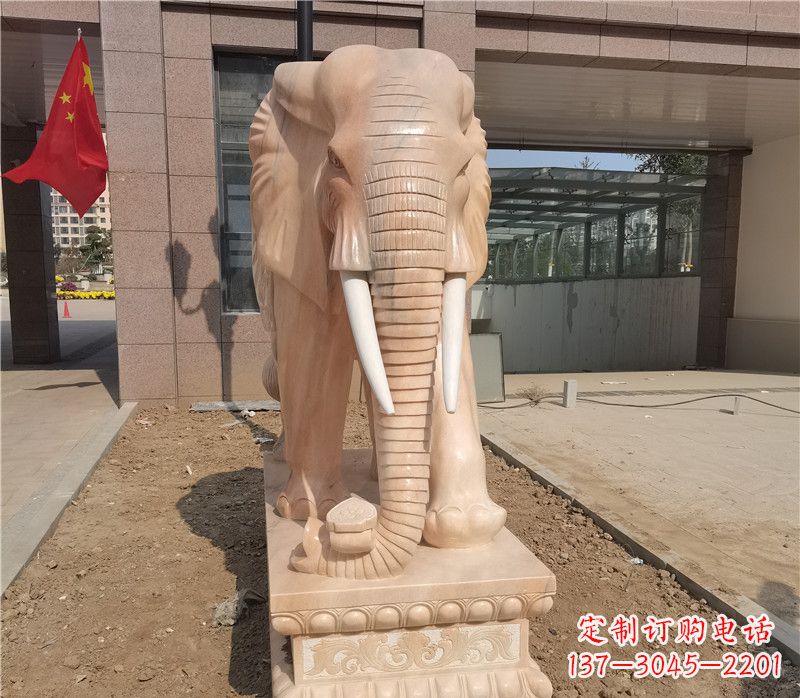 泰州门口大象石雕