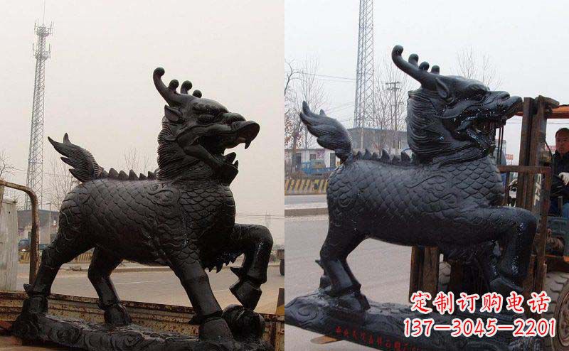 泰州艺术精灵---麒麟神兽铜雕